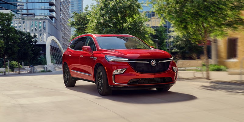 brand new red Buick Enclave