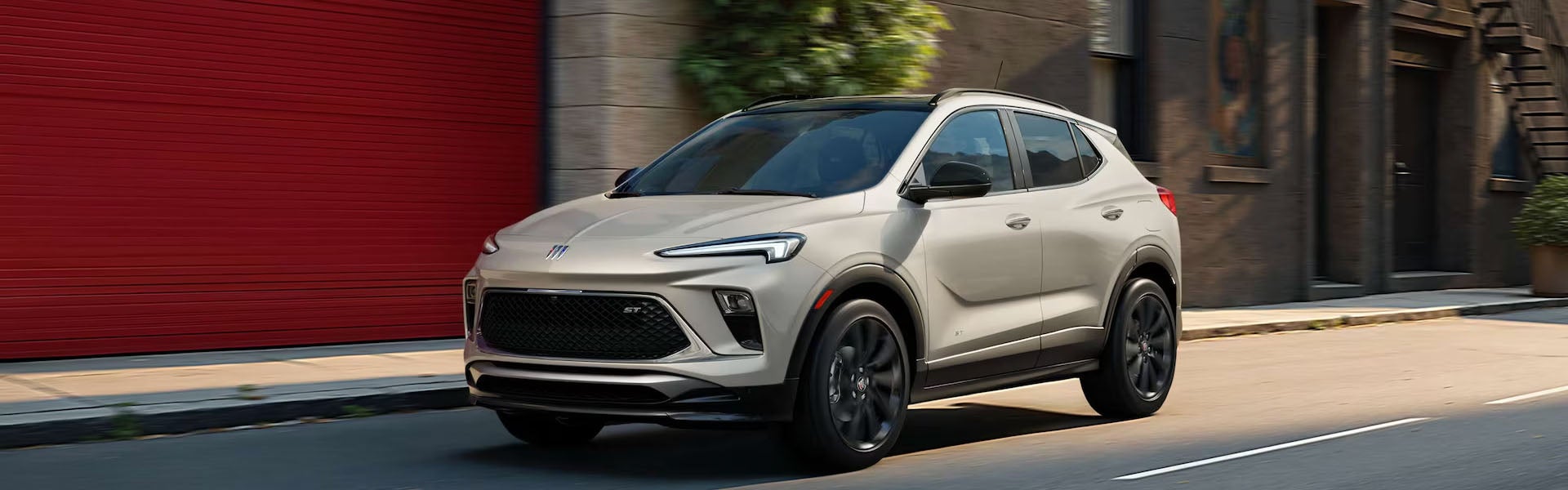 2026 Buick Encore GX front three-quarter view