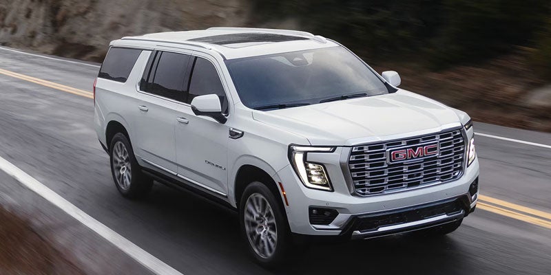 2026 GMC Yukon cargo area with the third row folded for extra space