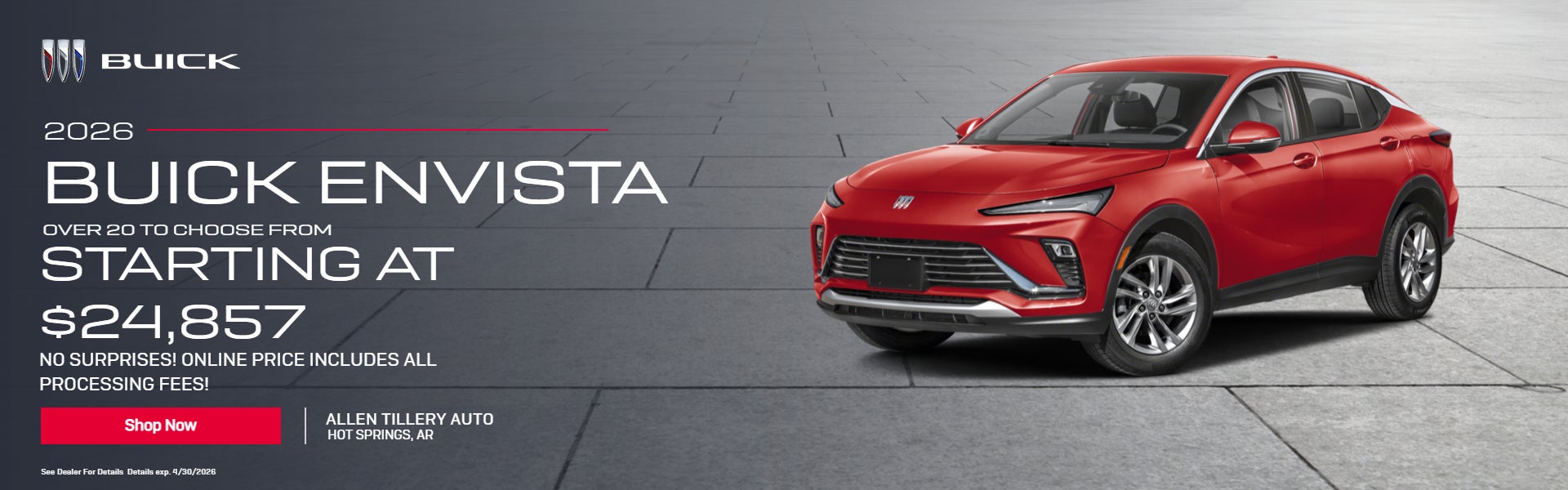 This offer good until April 30